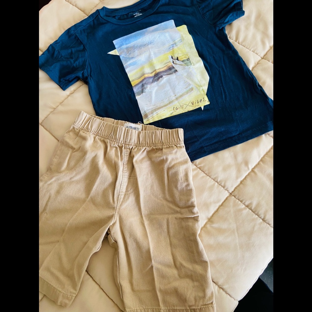 Boys shorts/tee-size 6